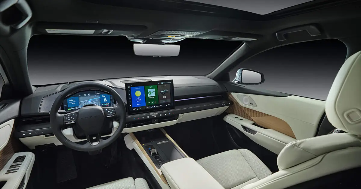 Lexus Interface dashboard with central touchscreen and digital driver display